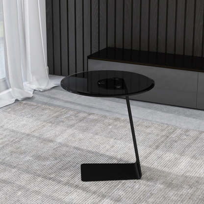 Minimalist Steel Glass Coffee Table