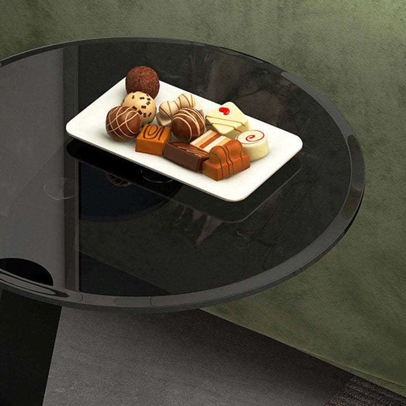 Minimalist Steel Glass Coffee Table