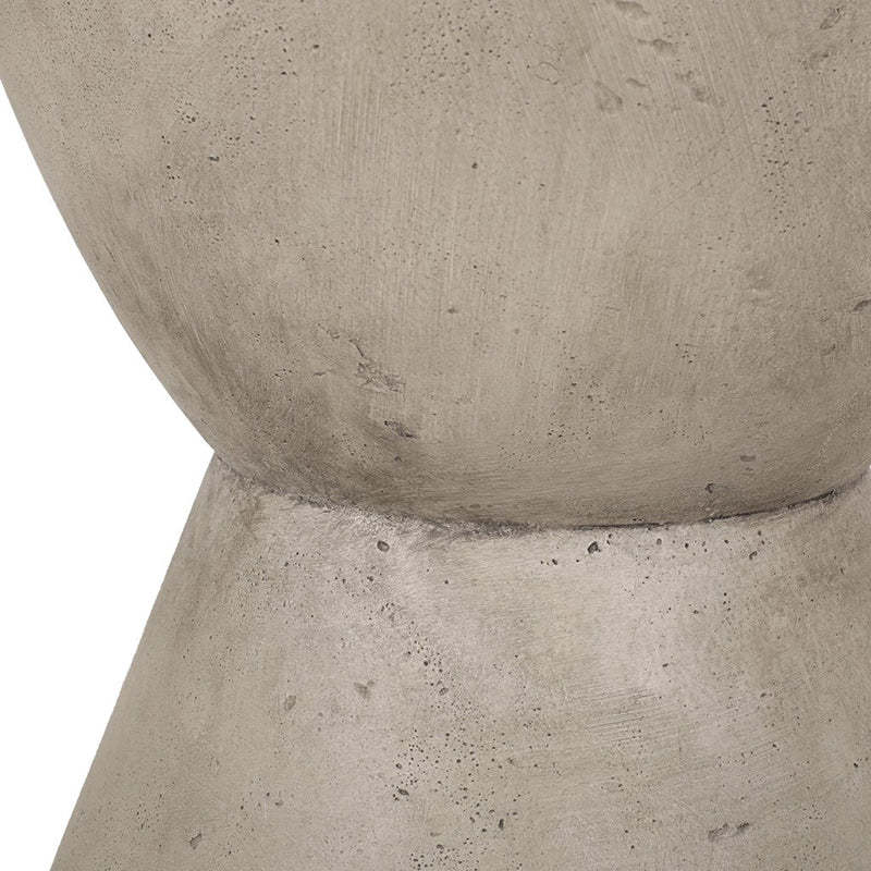 Nordic Cylinder Magnesium Oxide End Table