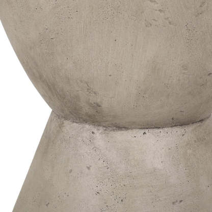 Nordic Cylinder Magnesium Oxide End Table