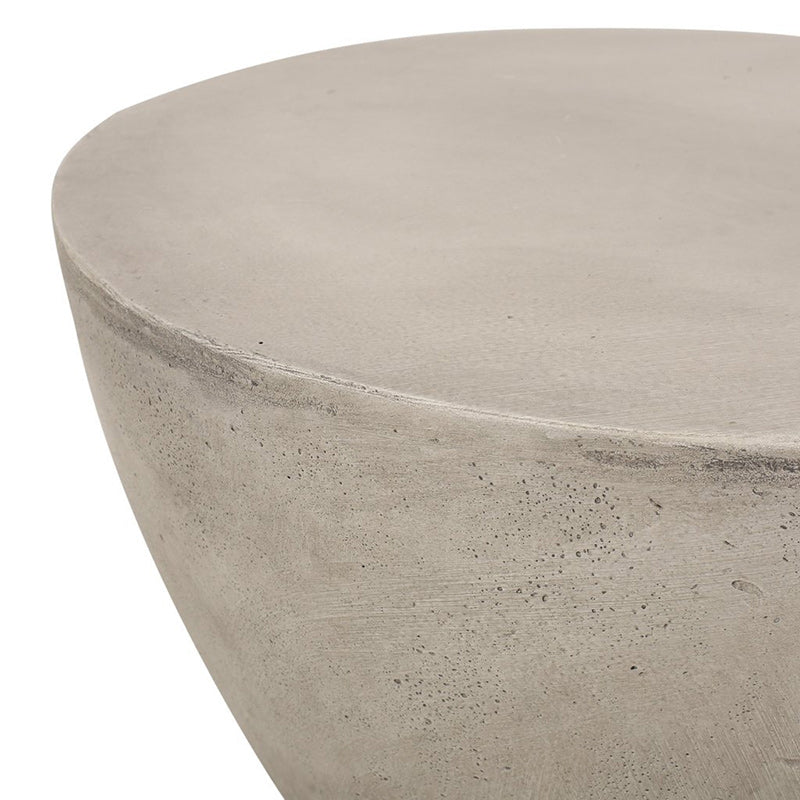 Nordic Cylinder Magnesium Oxide End Table