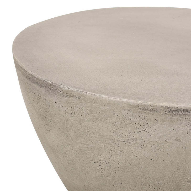 Nordic Cylinder Magnesium Oxide End Table