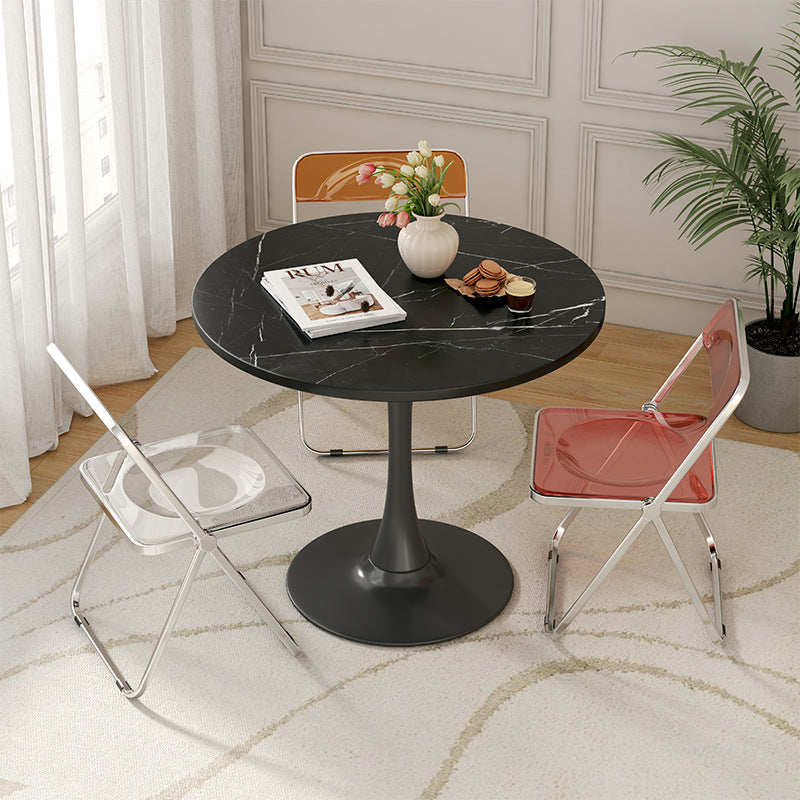 Nordic Iron Wood End Table