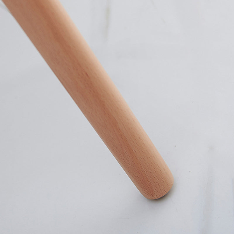 Scandinavian Round Wood Plastic End Table
