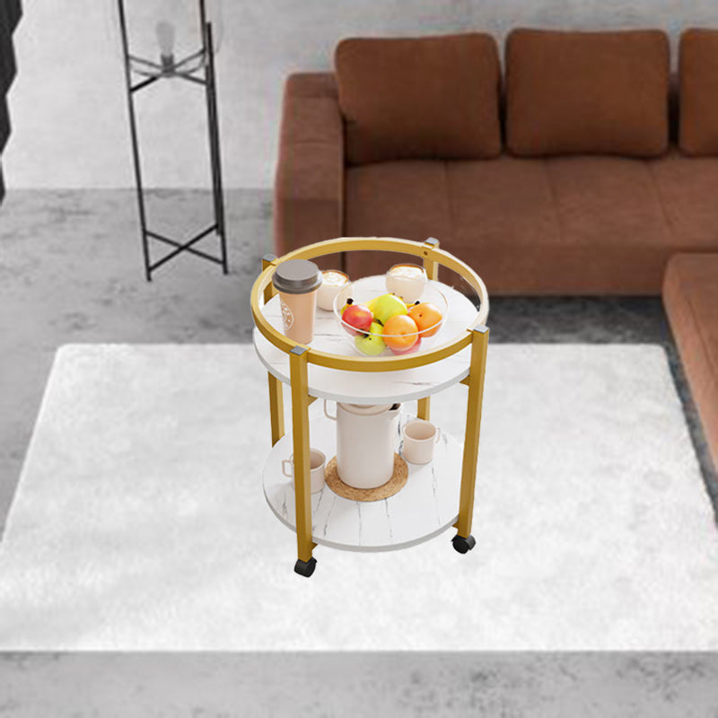 Nordic round end wood end & side tables, Lighom