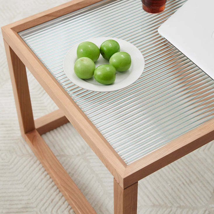 Nordic Wood Glass Coffee Table
