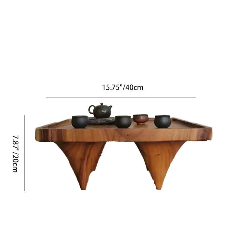 Japanese Round Wood Coffee Table