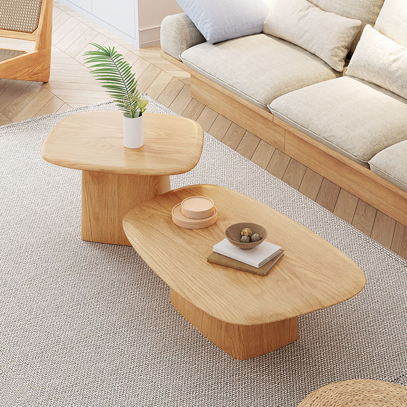 Japanese Rectangular Wood Coffee Table