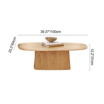 Japanese Rectangular Wood Coffee Table