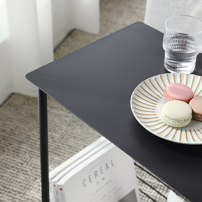 Nordic Rectangular Iron 2-Tier End Table