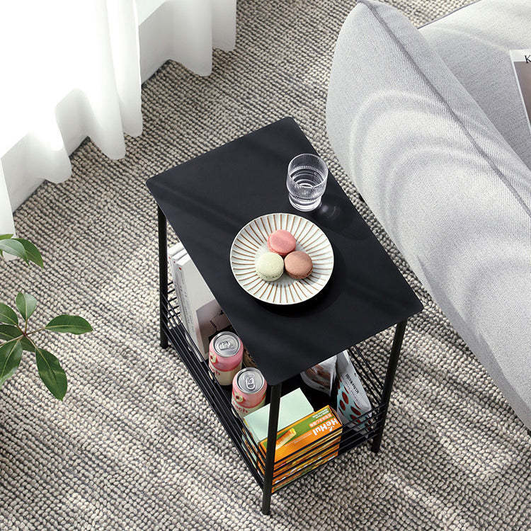 Nordic Rectangular Iron 2-Tier End Table