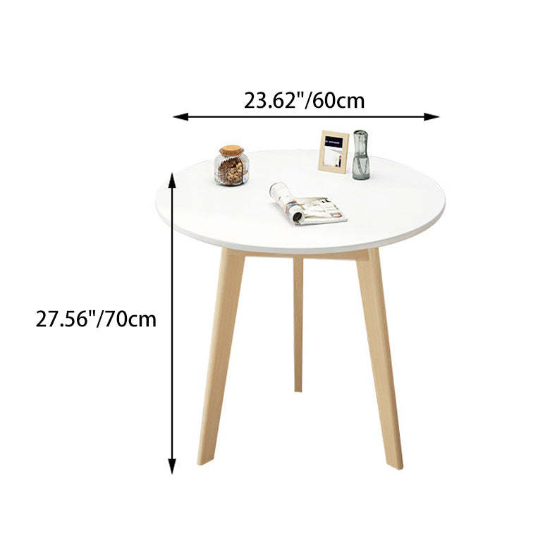 Minimalist Round Wood Coffee Table