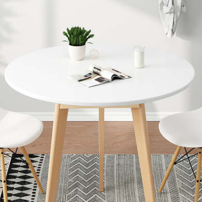Minimalist Round Wood Coffee Table