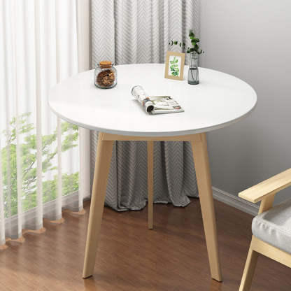 Minimalist Round Wood Coffee Table