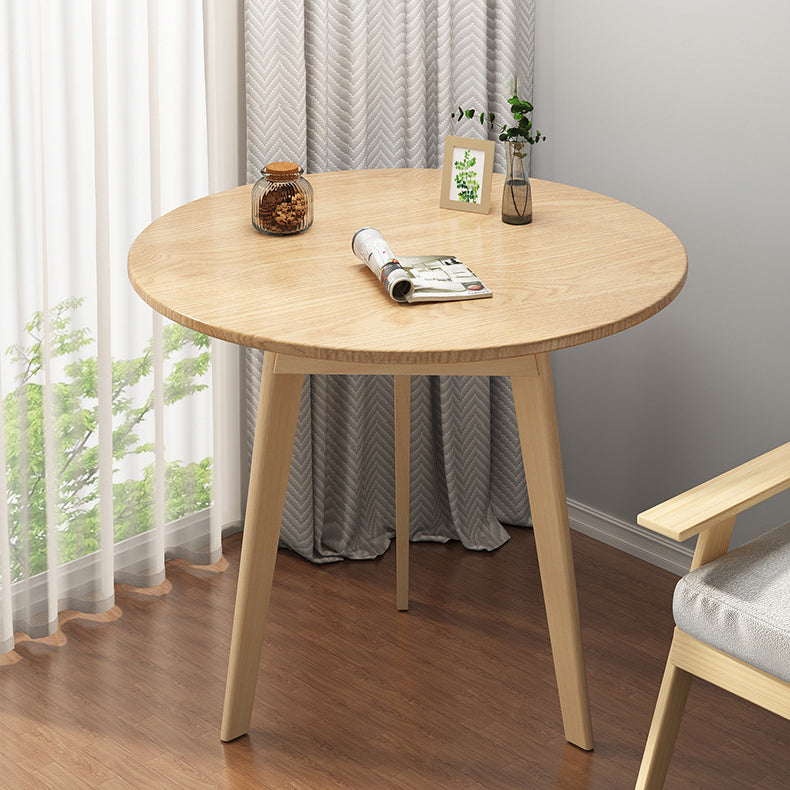 Minimalist Round Wood Coffee Table