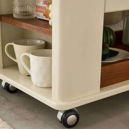 Nordic Rectangular Wood 2-Tier Coffee Table