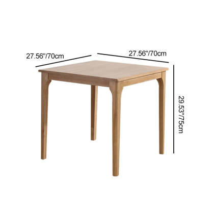 Japanese Square Wood Coffee Table
