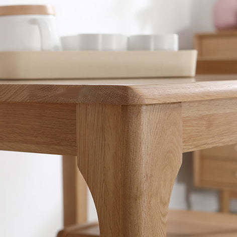 Japanese Square Wood Coffee Table