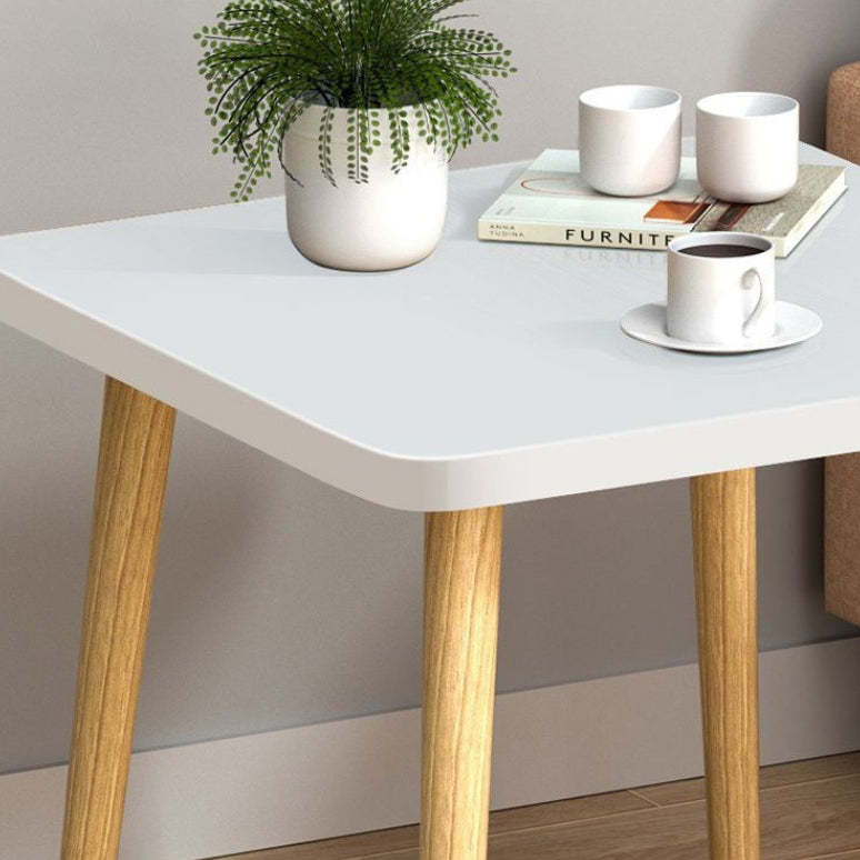Japanese Square Wood End Table