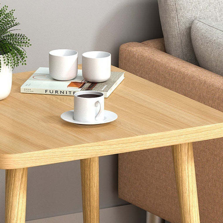 Japanese Square Wood End Table