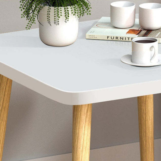 Japanese Square Wood End Table