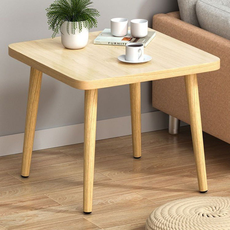 Japanese Square Wood End Table