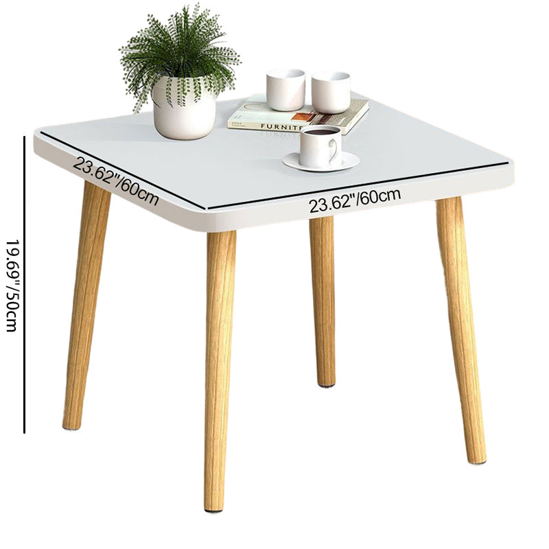 Japanese Square Wood End Table