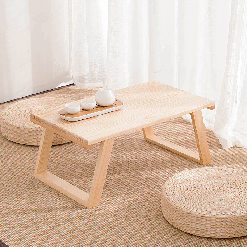 Japanese Rectangular Wood Coffee Table