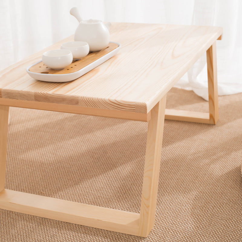 Japanese Rectangular Wood Coffee Table