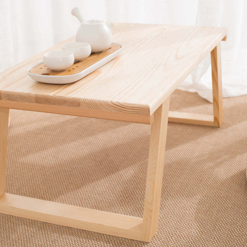 Japanese Rectangular Wood Coffee Table
