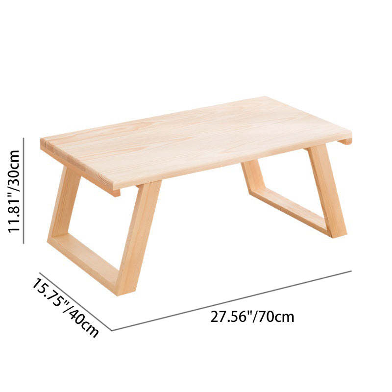 Japanese Rectangular Wood Coffee Table