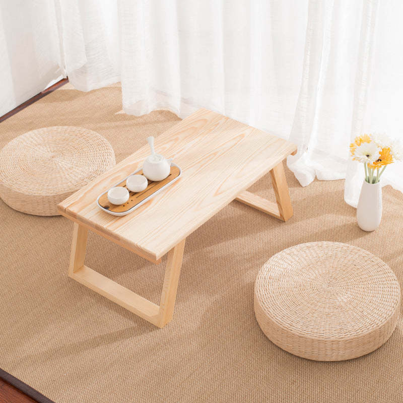 Japanese Rectangular Wood Coffee Table