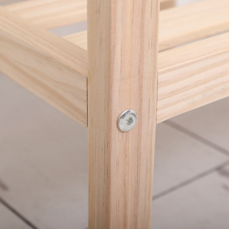 Minimalist Wood Glass 2-Tier End Table