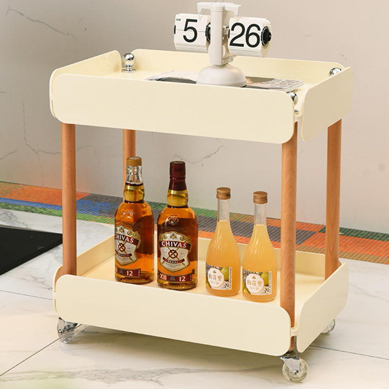 Nordic Plastic Acrylic End Table 2-Tier