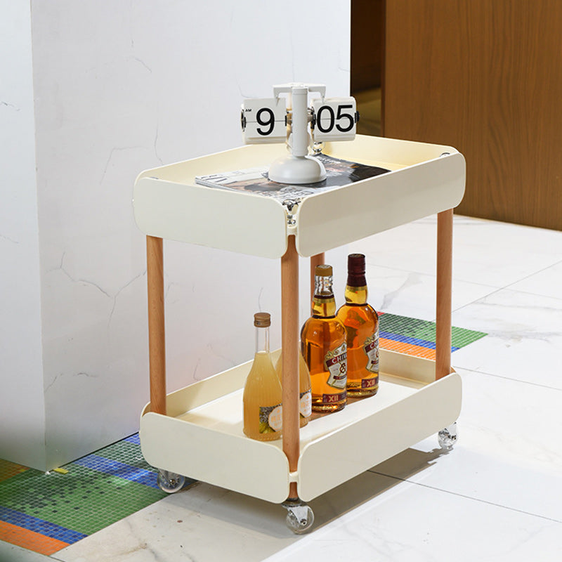 Nordic Plastic Acrylic End Table 2-Tier