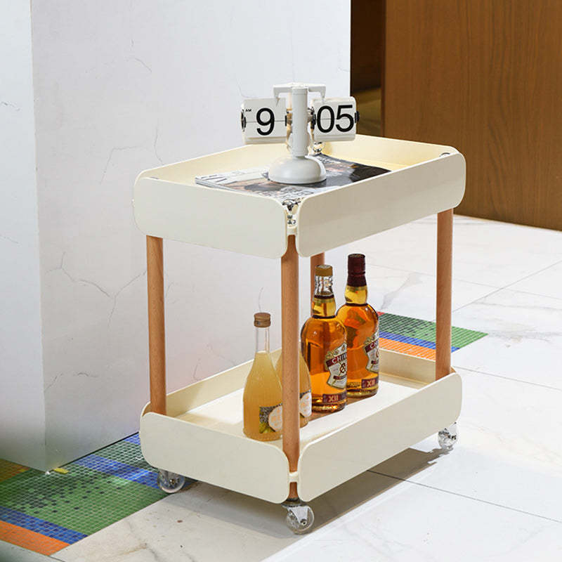 Nordic Plastic Acrylic End Table 2-Tier