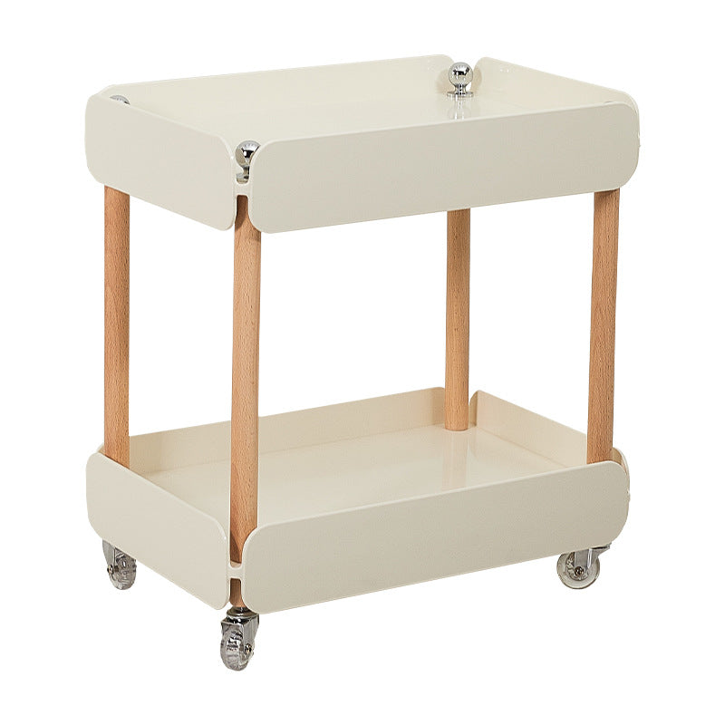 Nordic Plastic Acrylic End Table 2-Tier