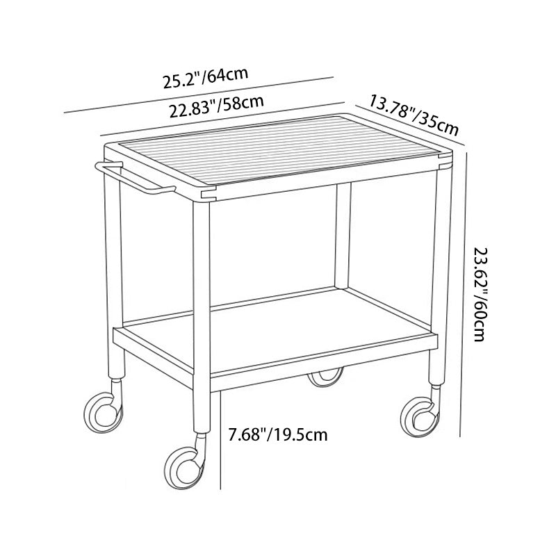 Nordic Wood 2-Tier End Table