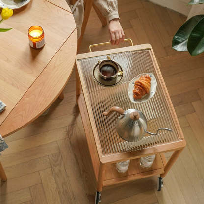 Nordic Wood 2-Tier End Table
