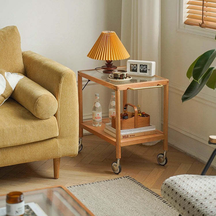 Nordic Wood 2-Tier End Table