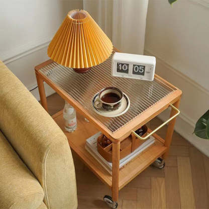 Nordic Wood 2-Tier End Table