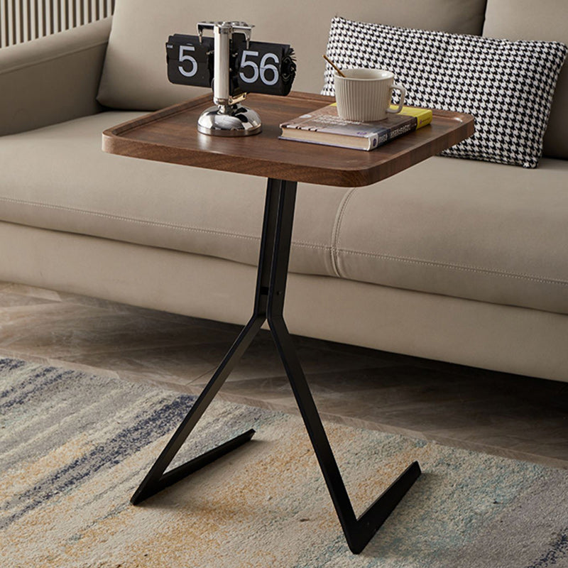 Nordic Wood Iron End Table