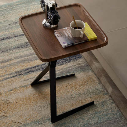 Nordic Wood Iron End Table