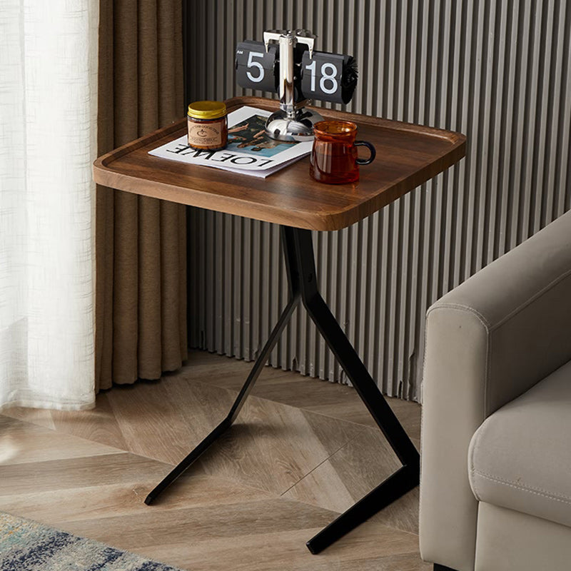 Nordic Wood Iron End Table