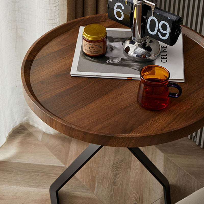 Nordic Wood Iron End Table