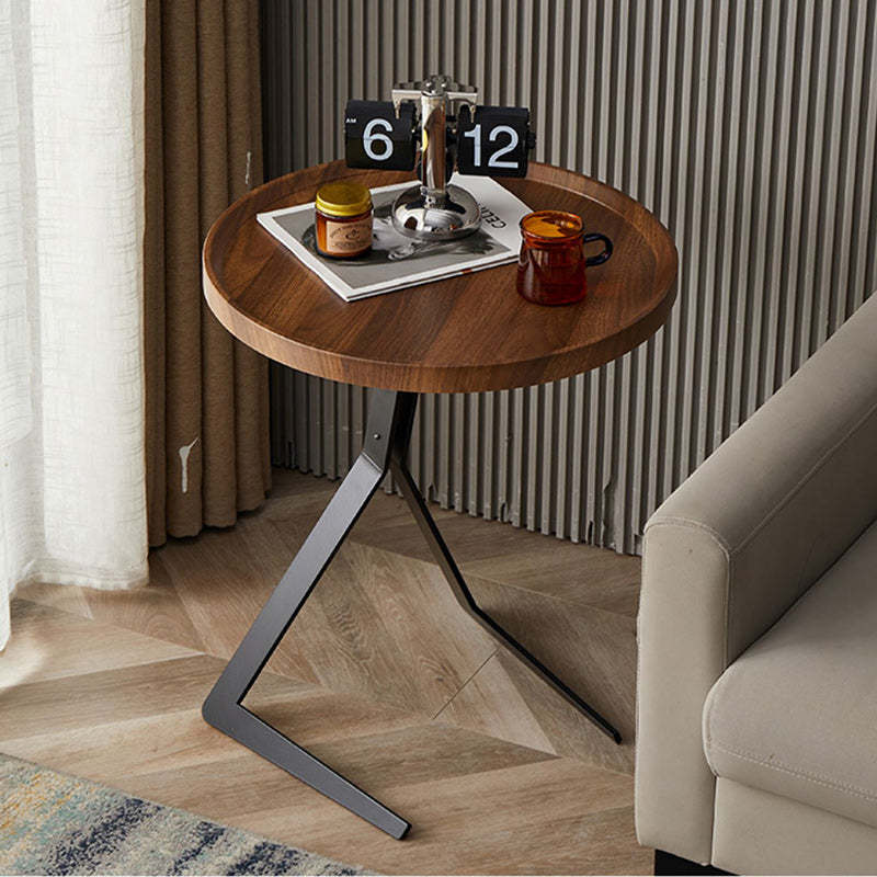 Nordic Wood Iron End Table