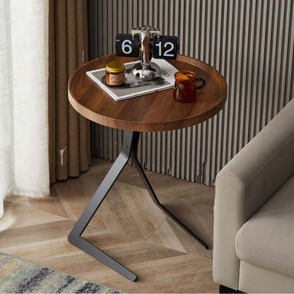 Nordic Wood Iron End Table