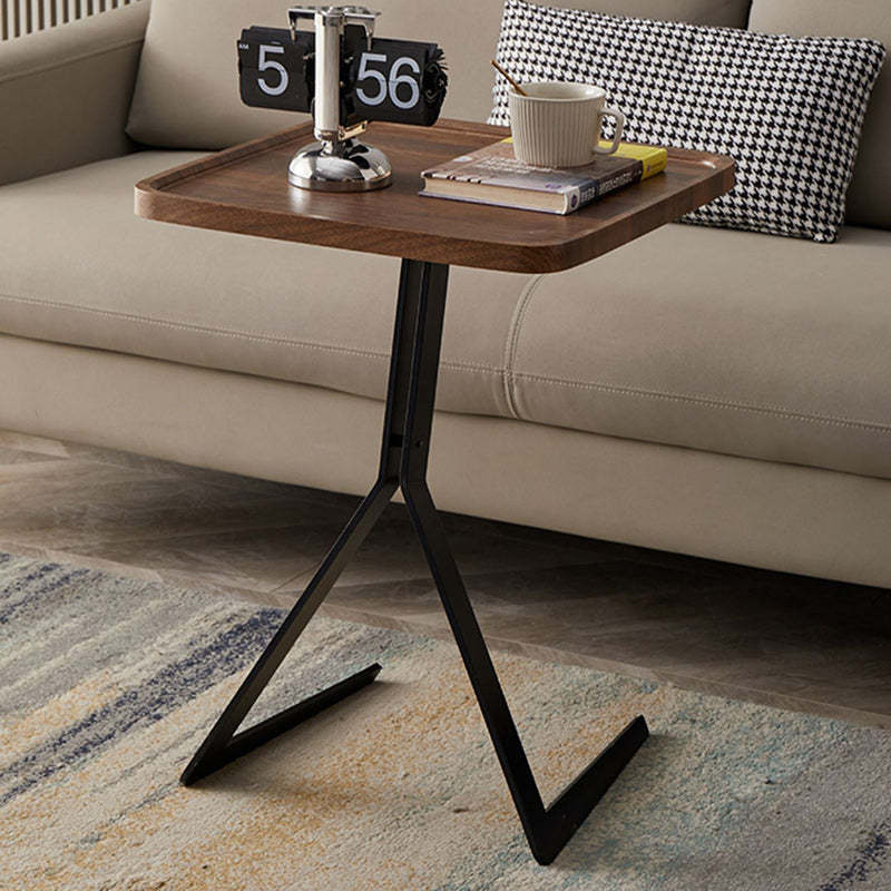 Nordic Wood Iron End Table