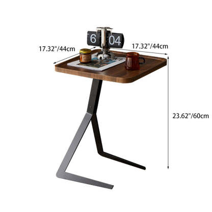 Nordic Wood Iron End Table