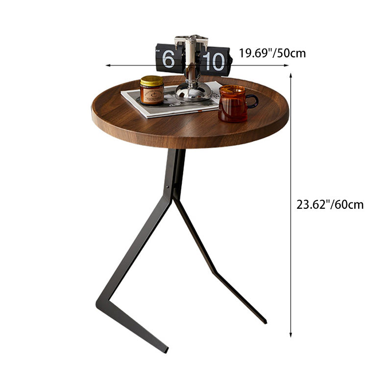 Nordic Wood Iron End Table